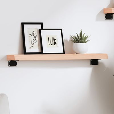 vidaXL Nástenná polica 60x10x4 cm neošetrený dubový masív