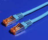 S/FTP patchkabel kategórie 6, LSOH, 50 m, modrý