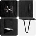 vidaXL Highboard Čierny dub 69,5 x 34 x 180 cm Kompozitné drevo