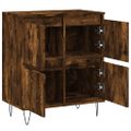 vidaXL Komoda dymový dub 60x35x70 cm spracované drevo