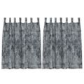 vidaXL Sametové závesy 2 ks Strieborná šedá 140 x 140 cm Zamat