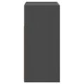 vidaXL Komoda s LED svetlami lesklá sivá 80x35x75 cm