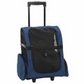 vidaXL Vozík pre domáce zvieratá 3 v 1, dizajn, modrý 48x32x(57-106) cm, oxfordská látka
