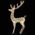 vidaXL XXL Akrylový vianočný sob 250 LED 180 cm teplý biely