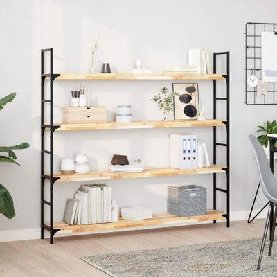 vidaXL Plávajúce police 4 ks 120x20x4 cm neošetrené masívne drevo akácia