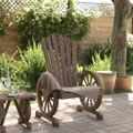 vidaXL Záhradná stolička Adirondack jedľový masív