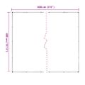 vidaXL Priehľadná plachta s okami 4x8 m PVC
