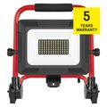 LED reflektor ELION 50W, červeno-čierny, IP65, 8000 lm, neutrálna biela