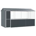 vidaXL Klietka pre vtákov Antracit 410 x 210 x 230 cm Pozinkovaná oceľ