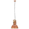 vidaXL Industriálna závesná lampa 25 W medená mangovník 42 cm okrúhla E27