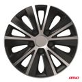 Poklice Rapide 14” čierno - strieborná sada 4ks COLOR BOX
