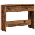 vidaXL Konzolový stolík staré drevo 100x35x76,5 cm kompozitné drevo