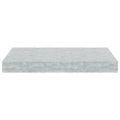 vidaXL Plávajúce nástenné police 2 ks betónovo-sivé 40x23x3,8 cm MDF