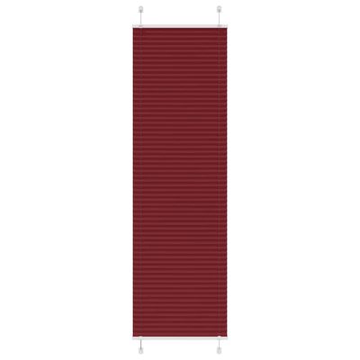 vidaXL Plisovaná roleta bordová červená 60x200 cm šírka látky 59,4 cm polyester