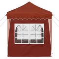vidaXL Prístrešok na párty 195 x 195 x 245 cm Tehlová Oxfordská látka