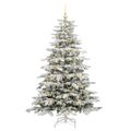 vidaXL Umelý Sklápací Vianočný Stromček Biela 180 cm PE a PVC