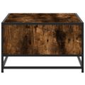 vidaXL Konferenčný stolík dymový dub 100x57x35 cm kompozit.drevo a kov