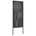 vidaXL Záhradná clona na súkromie Rezací Čierna 50 x 140 cm