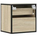 vidaXL Nástenné nočné stolíky 2 ks dub sonoma 40x31x39,5 cm