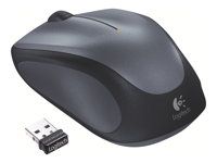 Myš - pravák - optický - bezdrátový - 2.4 GHz - bezdrátový přijímač USB - šedá