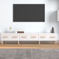 vidaXL TV skrinka lesklá biela 150x34,5x30 cm spracované drevo