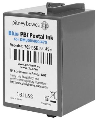 PBI Postal ink PITNEY BOWES blue Dm300/Dm400/Dm475
