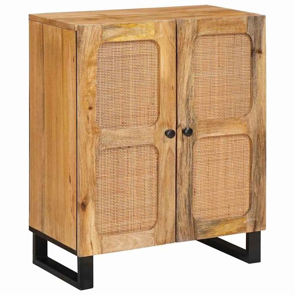 vidaXL Servírovacia skriňa Hnedá 60 x 33 x 75 cm Masívne mango drevo