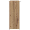 vidaXL Stojan na slnečník s úložiskom Remeselný dub 20 x 20 x 55,5 cm