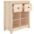 vidaXL Komoda 70x35x80 cm borovicový masív