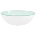 vidaXL Umývadlo z tvrdeného skla 35x12 cm biele