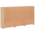 vidaXL Komoda s LED svetlami dub sonoma 181,5x37x100 cm