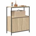 vidaXL Kúpeľňová skrinka s policami dub sonoma 76,5x35x95 cm