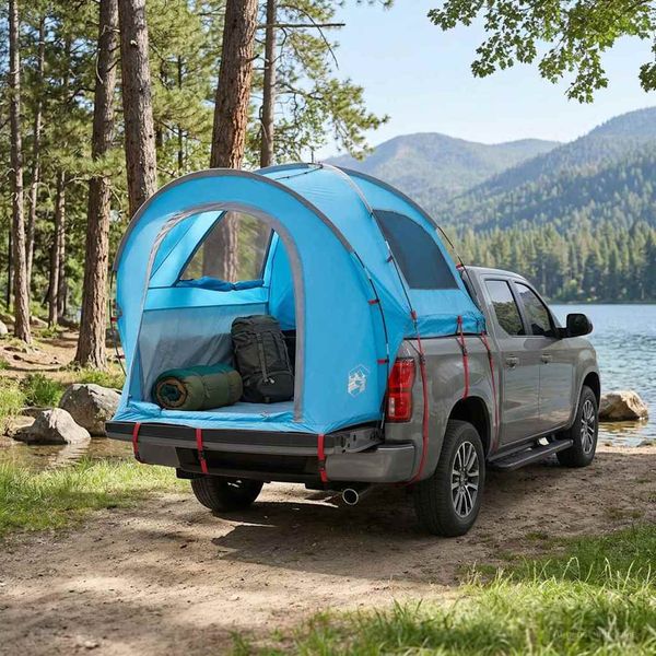 vidaXL Auto Stan 200 x 170 x 170 cm Modrá Polyester a oceľ