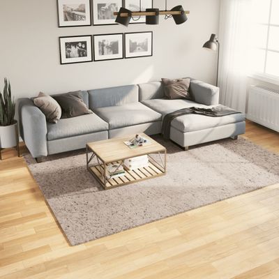 vidaXL Shaggy koberec PAMPLONA, vysoký vlas, moderný, béžový 200x280cm
