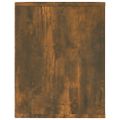 vidaXL Regál na topánky dymový dub 75x35x45 cm spracované drevo