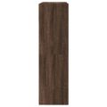 vidaXL Botník s 2 výklopnými zásuvkami hnedý dub 80x34x116 cm