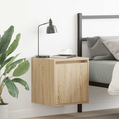 vidaXL Nástenné nočné stolíky 2 ks dub somoma 38x34x40 cm