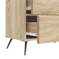 vidaXL Nočný stolík Dub sonoma 62 x 34,5 x 47,5 cm Kompozitné drevo