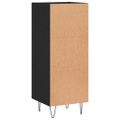 vidaXL Komoda čierna 34,5x34x90 cm spracované drevo