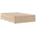 vidaXL Posteľ bez matraca so zásuvkami 140x190 cm borovica