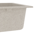vidaXL Kuchynský drez Quartz a živica 76 x 48 x 30 cm Béžová