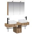 vidaXL Set kabinetov do kúpeľne 4 ks Dub artisan Kompozitné drevo