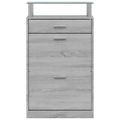vidaXL Botník Sivý dub sonoma 63x24x104 cm spracované drevo