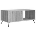 vidaXL Konferenčný stolík Sivá sonoma 90 x 50 x 40 cm Kompozitné drevo