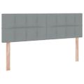 vidaXL Postel s úložným prostorem a matrací Svetlosivá 140 x 190 cm