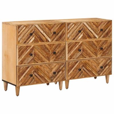 vidaXL Úložné skrine 2 pcs Hnedá 60 x 33,5 x 75 cm Masívne mango drevo