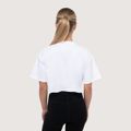 Dámske cropped tričko Earned White - GymBeam, veľkosť L
