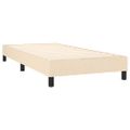 vidaXL Posteľný rám s boxspringom krémová 100x200 cm látka