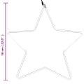 vidaXL Silueta vianočnej hviezdy so 48 LED diódami, teplá biela 56 cm