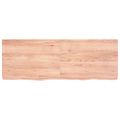 vidaXL Stolová doska bledohnedá 140x50x(2-6) cm ošetrený masívny dub